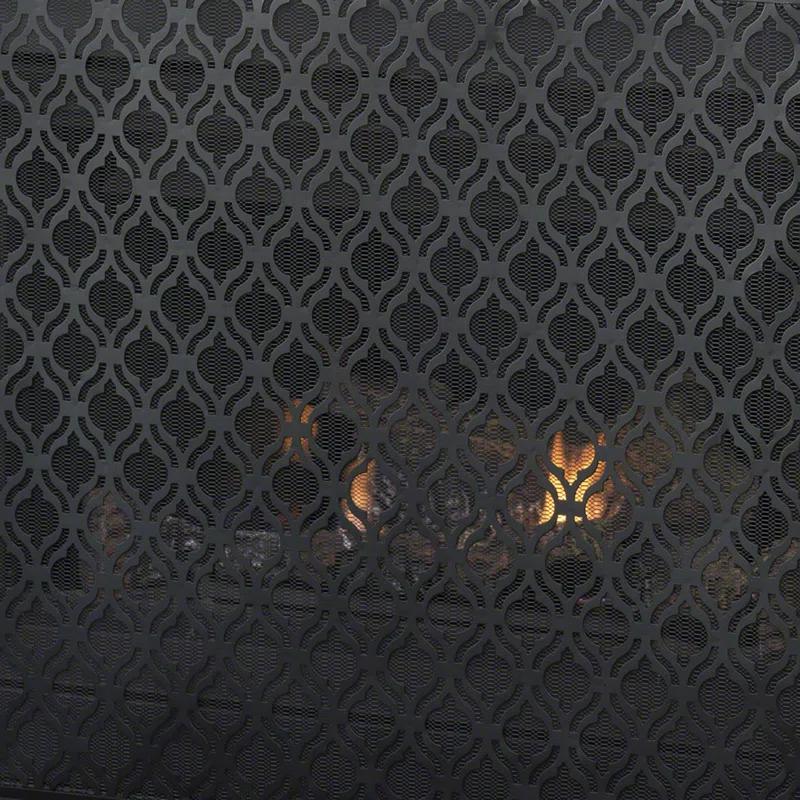 Fleur De Lis Living Tennison 1 Panel Iron Fireplace Screen