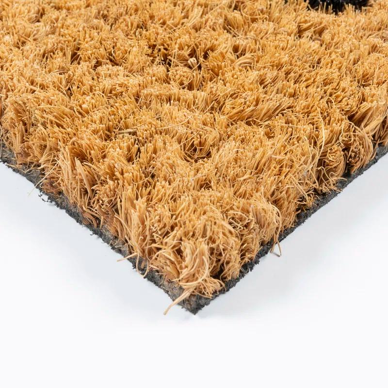 Disney Nightmare Before Christmas Jack Sally Welcome Black White Natural Graphic Non-Slip Indoor/ Outdoor Coir Door Mat 2-Pack, 20x34 (Set of 2)