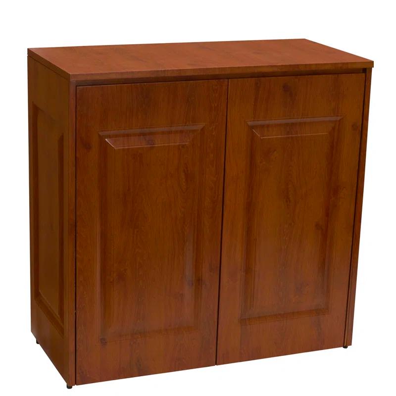 Three Posts™ Metal Cabinet Laundry Hamper with Handles