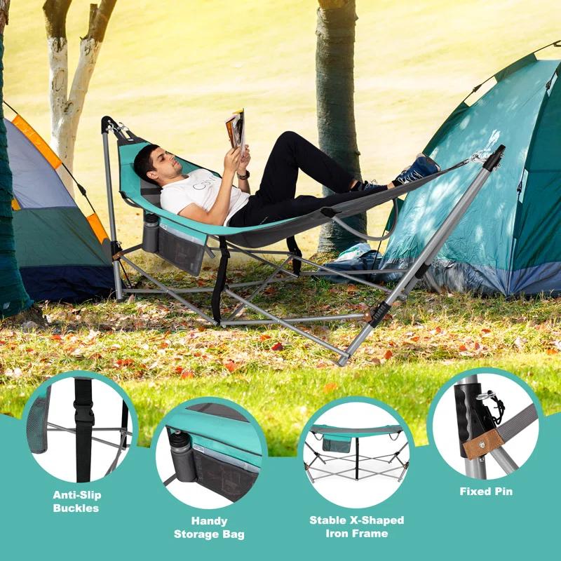 Arlmont & Co. Chrisshanno 1 Person Classic Hammock with Stand
