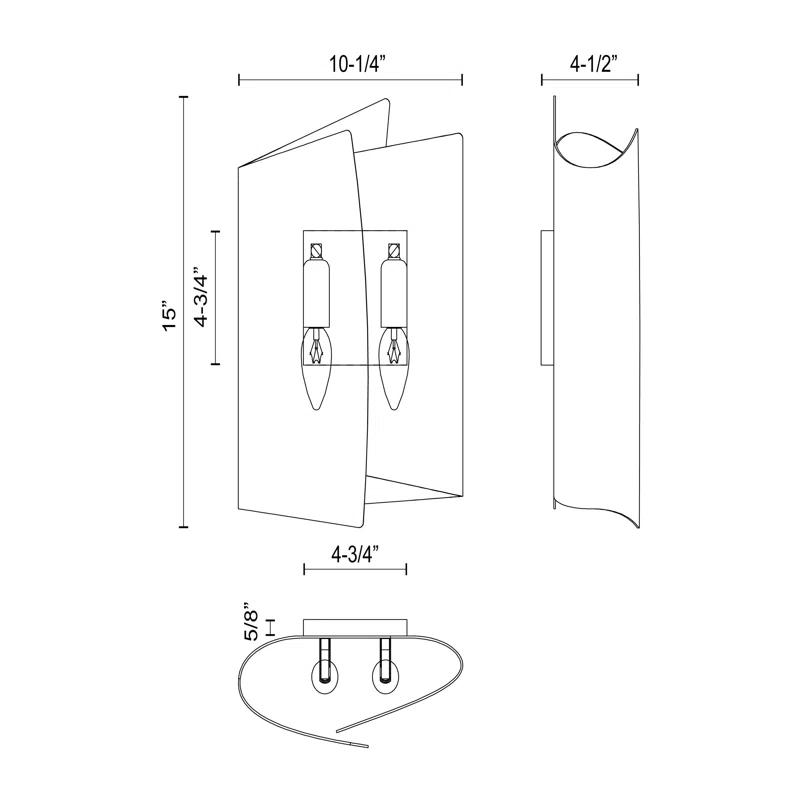 Alora Lighting Parducci 2-Light Bath Sconce | Wayfair