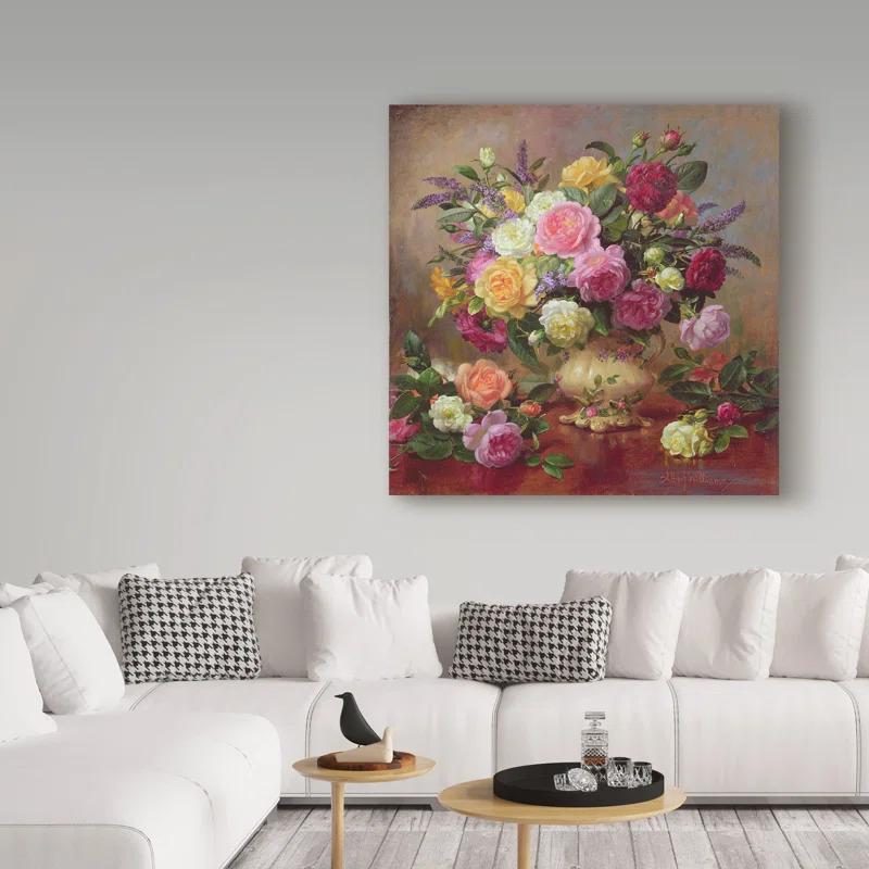 Trademark Fine Art Albert Williams " Roses From A Victorian Garden "