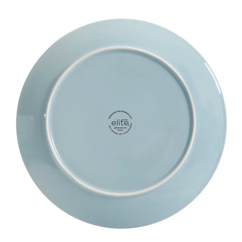 Gibson Elite Alemany 16-Piece Dinnerware Set - Aqua