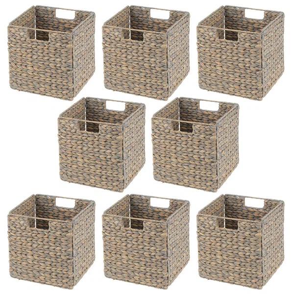 mDesign mDesign Woven Hyacinth Kitchen Storage Organizer Basket Bin
