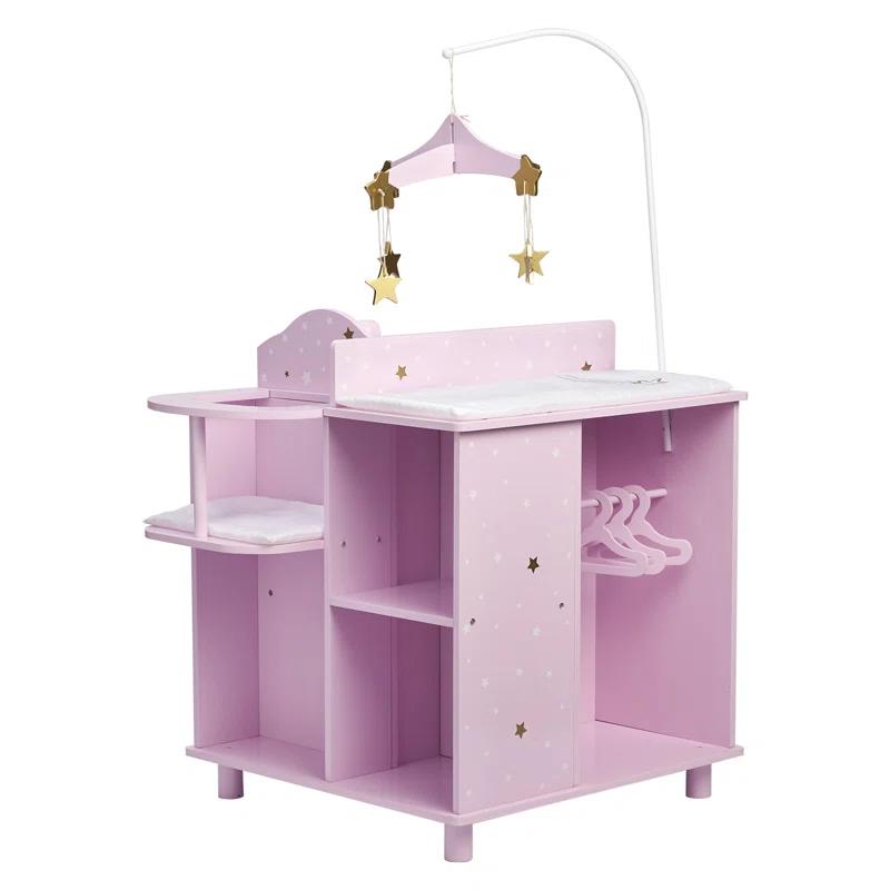 Teamson Kids Olivia's Little World Wooden Doll Changing Station