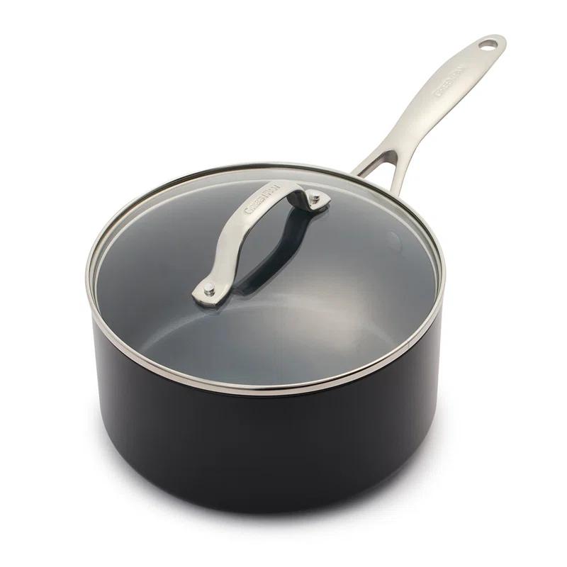 GreenPan Valencia Pro Healthy Ceramic Nonstick 2qt Saucepan With Lid