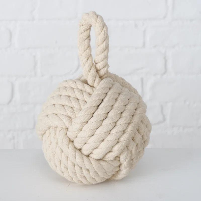 Monkey Knot Jute Weighted Floor Stop