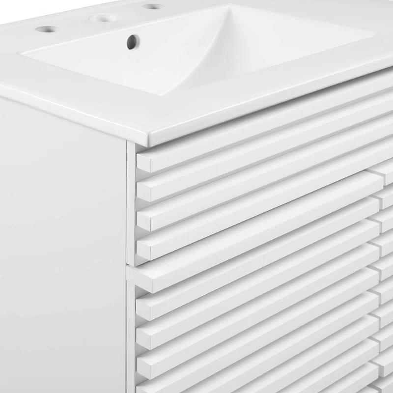 Trio Supply House Modway Render 48" Double Sink Bathroom Vanity