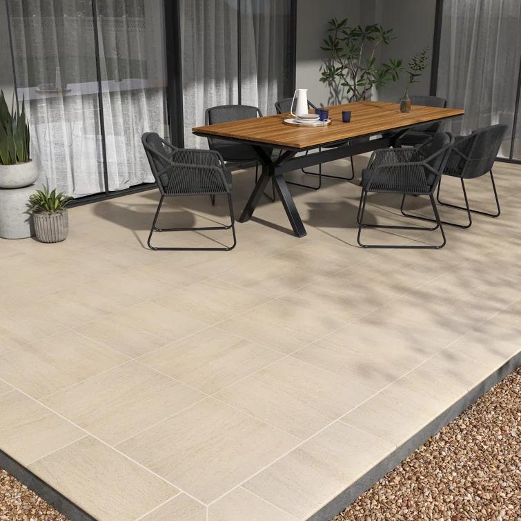 Ackland Westvale 24 in. x 24 in. x 0.79 in. Matte Porcelain Stone Look Paver (4 sq. ft./unit, 2 Pieces)