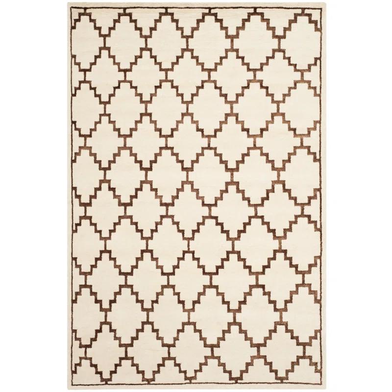 Safavieh Mosaic Hand Knotted Wool And Viscose Geometric Rug