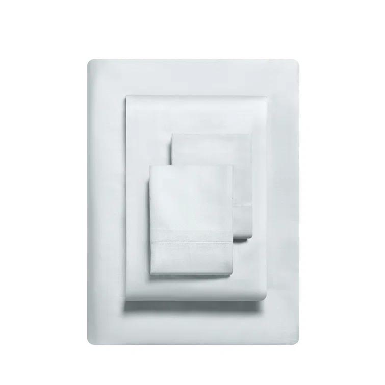 Vera Wang Puckered Texture Vera Wang T800 Sateen Solid CVC Sheet Set