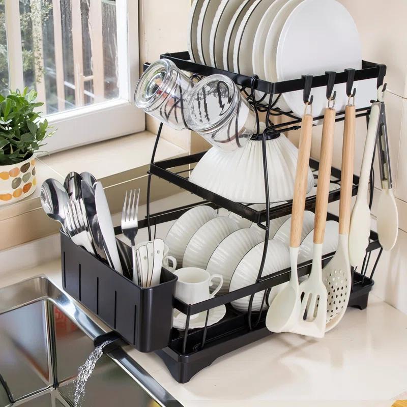 3 Tier Dish Drying Rack for Kitchen Counter