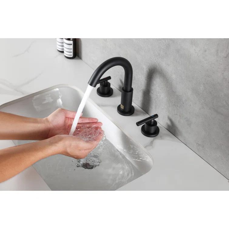 Elegant Home Living Leah Widespread 2-handle Bathroom Faucet FAV-1009MBK