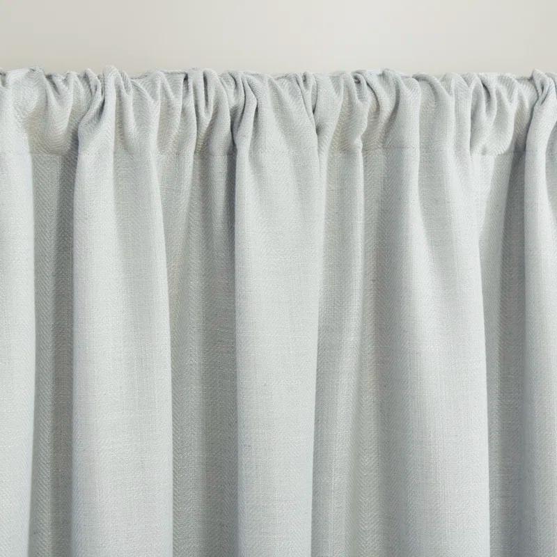 Linen Herringbone Blackout Polyester Curtain