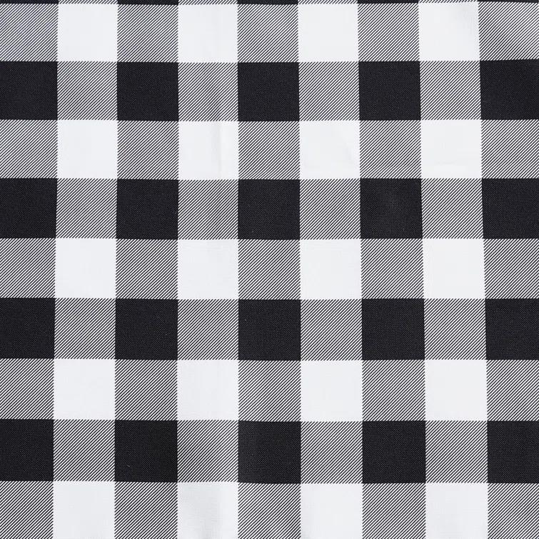 Eddie Bauer Mountain Plaid Black Tab Top Window Valance | Wayfair