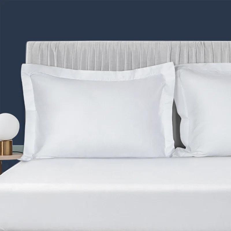 NTBAY Egyptian-Quality Cotton Sham Covers, 500 Thread Count Cotton Sateen Square Pillow Covers - NTBAY (Set of 2)