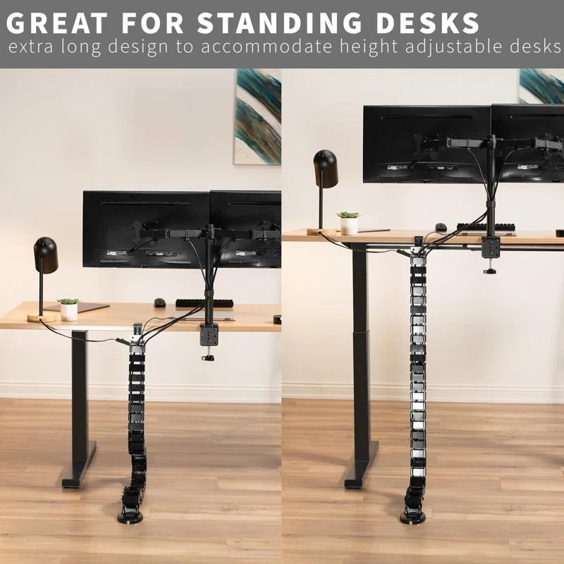 Vivo Clamp-on Vertebrae Cable Management Kit for Desk