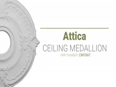 Ekena Millwork CM18ATFRF Attica Ceiling Medallion