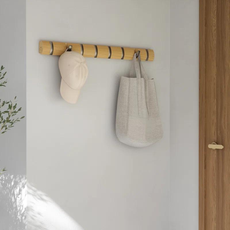Flip 8 - Hook Solid Wood Coat Rack