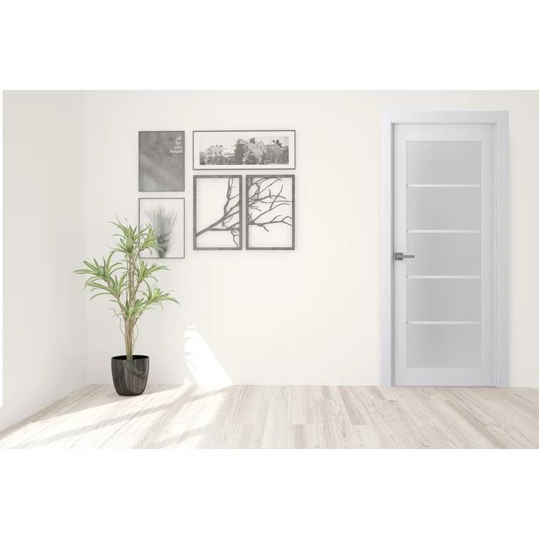 Belldinni Palladio 5-Lite DIY-Friednly Manufactured Wood and Glass Single Prehung Interior Door