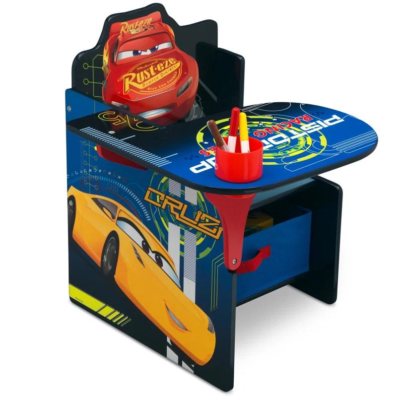 Delta Children Disney/Pixar Cars Kids Chair Desk with Storage Compartment