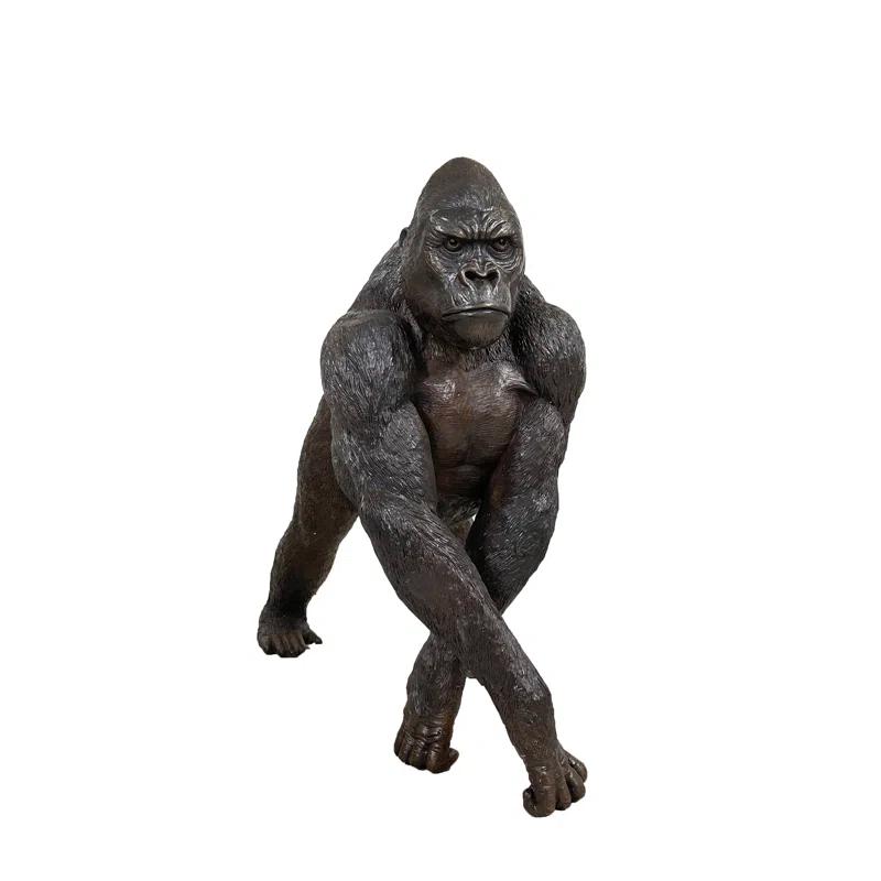 Metropolitan Galleries Bronze Gorilla Sculpture