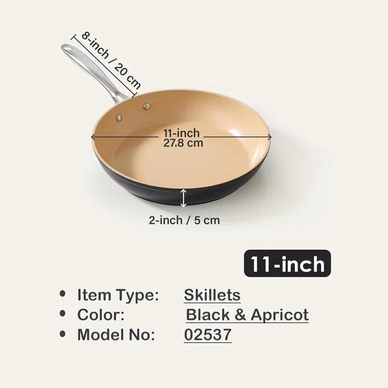 Cooks Standard Cooks Standard 11-inch  Black Nonstick Hard Anodized Fry Saute Omelet Pan