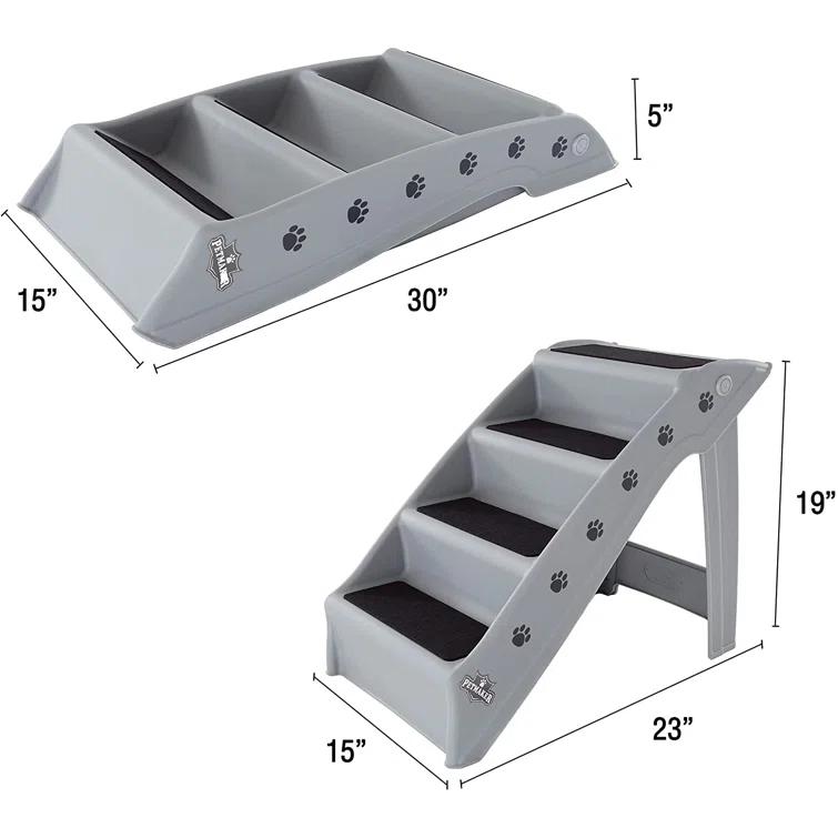 Petmaker Petmaker Pet Stairs PETMAKER 4-Step Foldable Dog Stairs