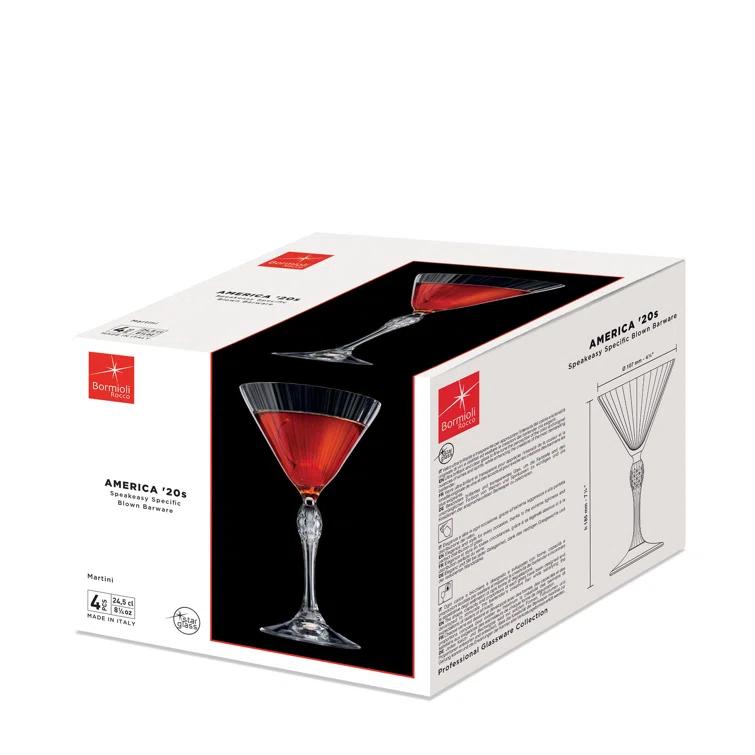 Bormioli Rocco America '20s Martini Glasses (Set of 4)