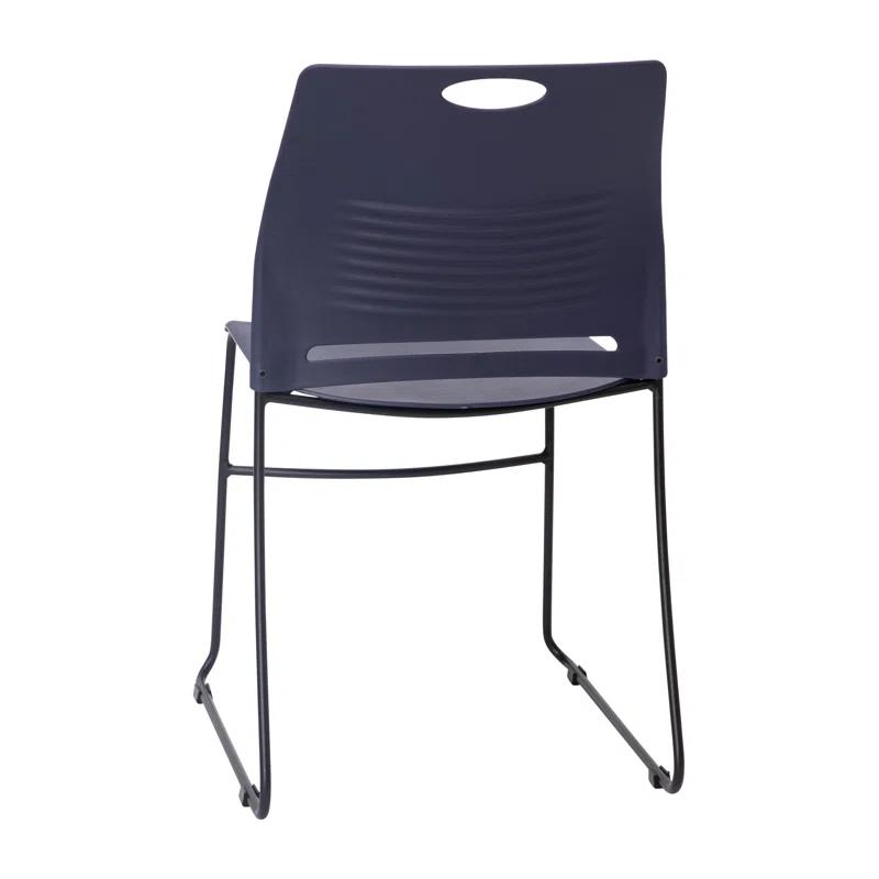 Flash Furniture Hercules Series Commercial Grade 660 LB. Capacity Plastic Stack Chair with Steel Sled Base