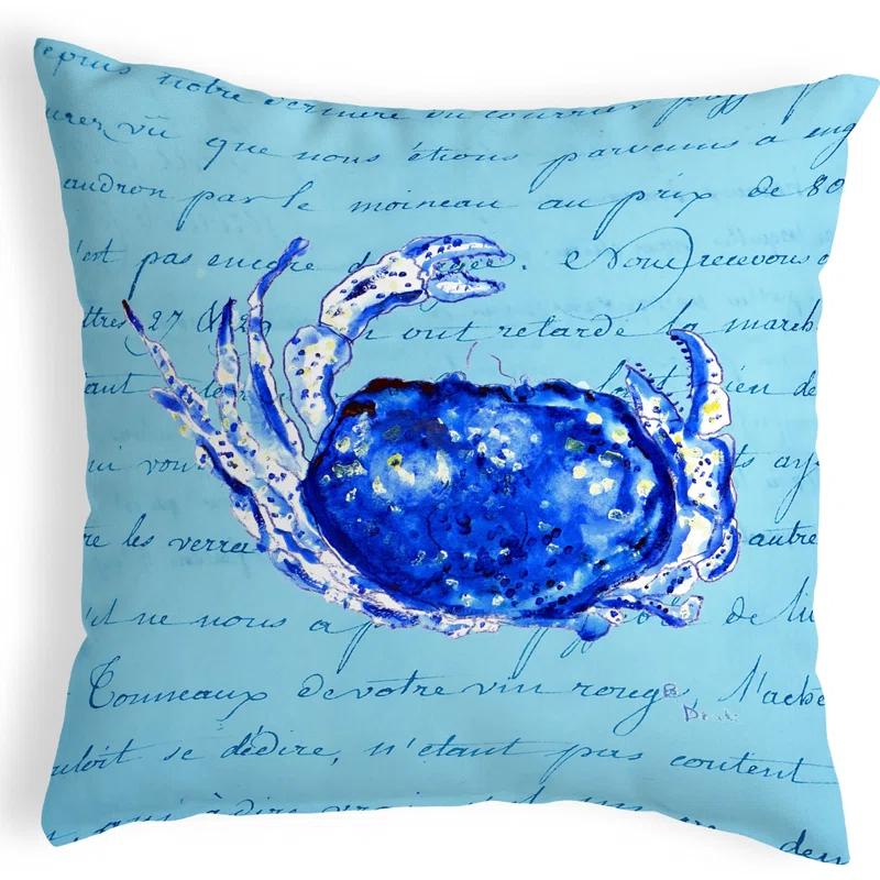 Betsy Drake Interiors Indoor/Outdoor Reversible Throw Pillow