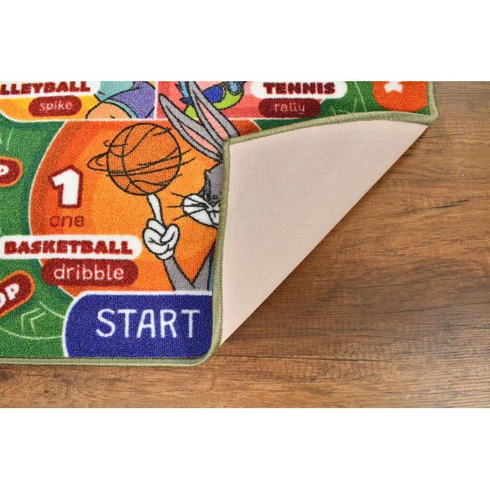 KC Cubs Looney Tunes Hopscotch Number Educational Learning Fun Game Non Slip Kids Rug Classroom Playroom