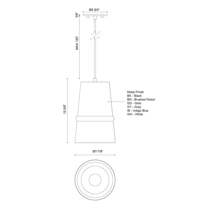 Kuzco Lighting 1 - Light Single Pendant