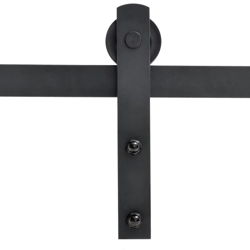 Calhome Hollow Paneled Painted with Installation Hardware Kit Barn Door