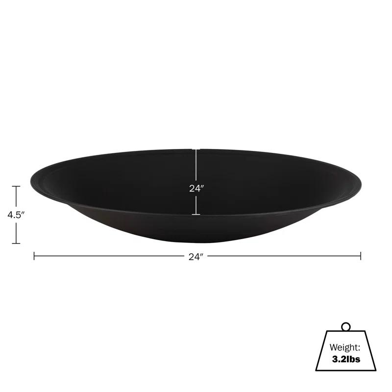 Pure Garden Fire Bowl - 24in Firepit Insert for DIY Fire Ring or Replacement - High Temp Finish Fire Pit Bowl - Fire Pits for Outside Wood Burning by Pure Garden