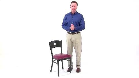 Flash Furniture Merlina Circle Back Metal Restaurant Chair