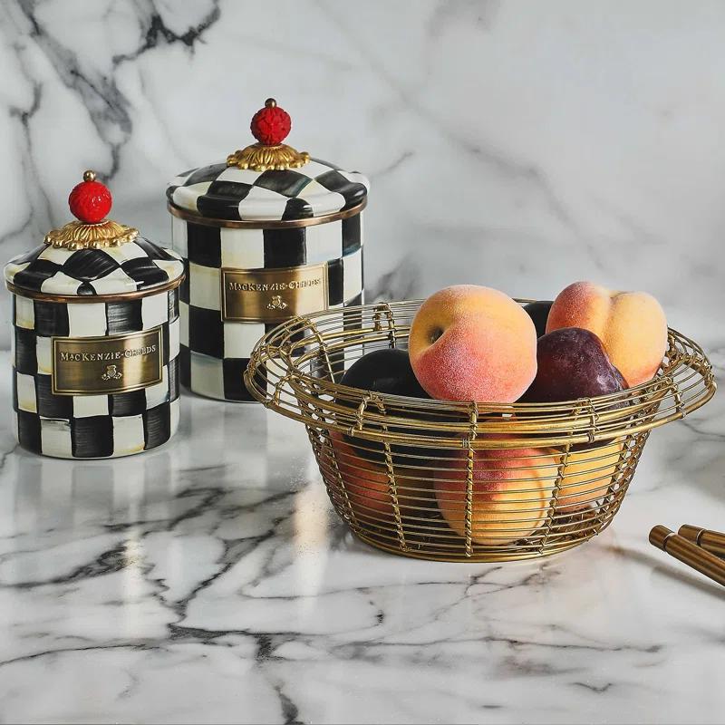 MacKenzie-Childs Courtly Check® Canister