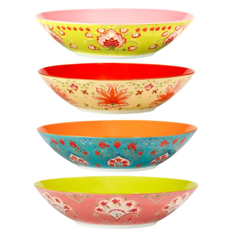 Certified International Certified International Francesca Set Of 4 Soup Bowl 4 Asst