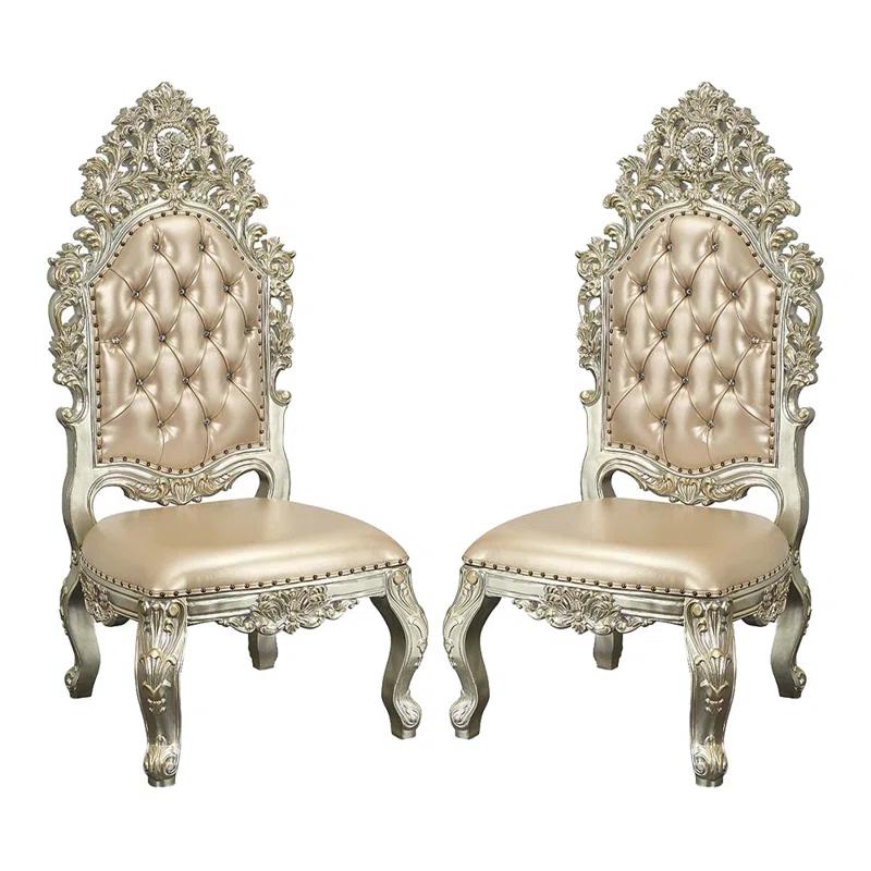 Simple Relax Faux Leather Side Chair (Set of 2)