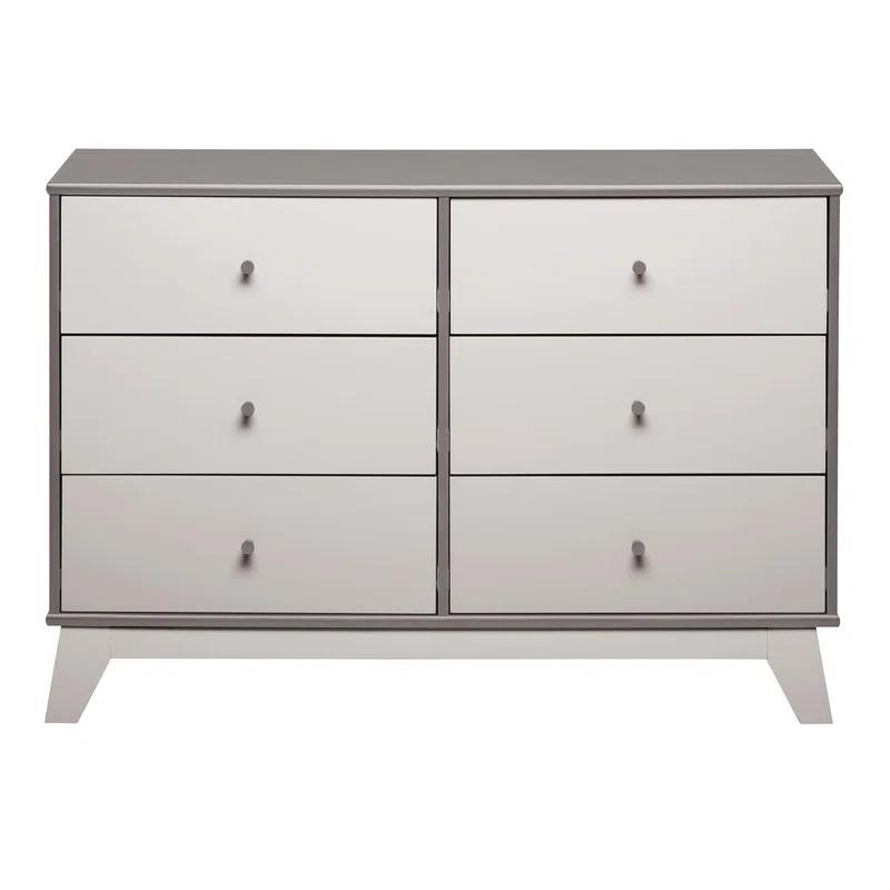 Rowan Valley Flint 6 Drawer Double Dresser