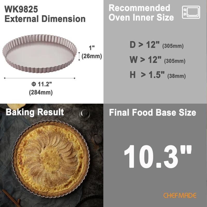 CHEFMADE CHEFMADE 11 Inch Round Tart Pan