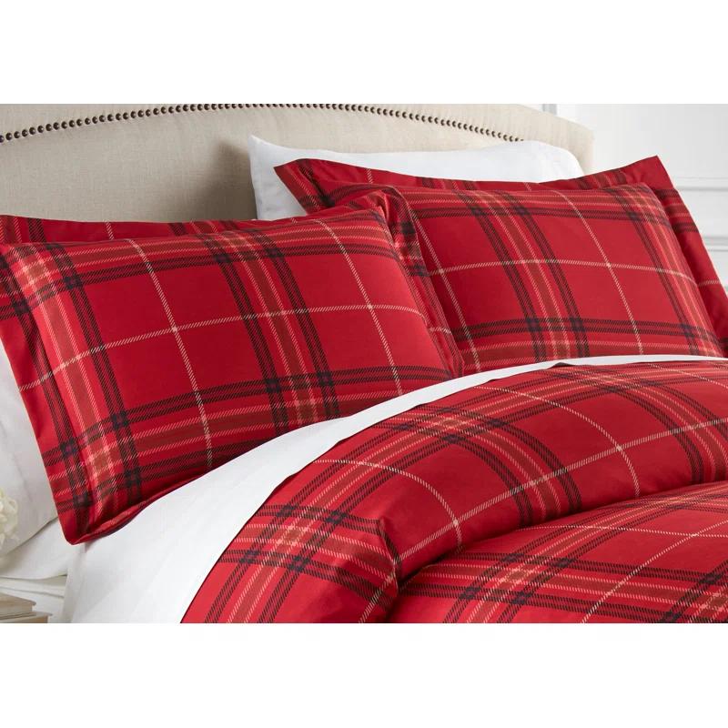 SouthShore Fine Linens Vilano Plaid Oversized Microfiber Duvet Cover Set by Southshore Fine linens