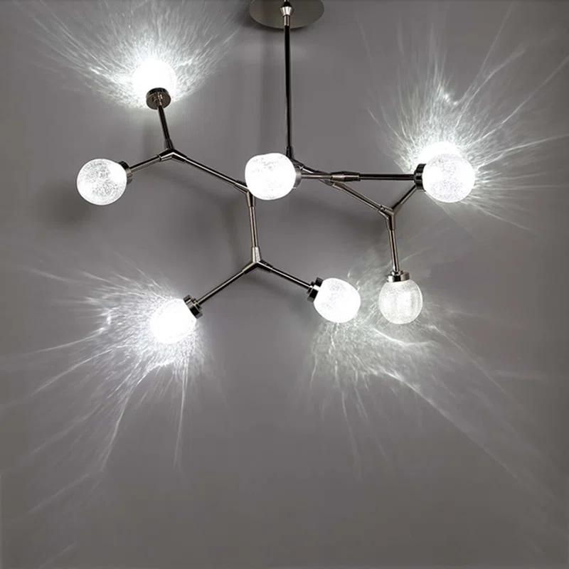 Modern Forms Catalyst 8 - Light Dimmable LED Sputnik Modern Linear Chandelier