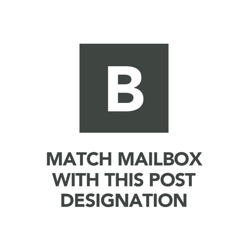 Arlington Post Mounted Mailbox