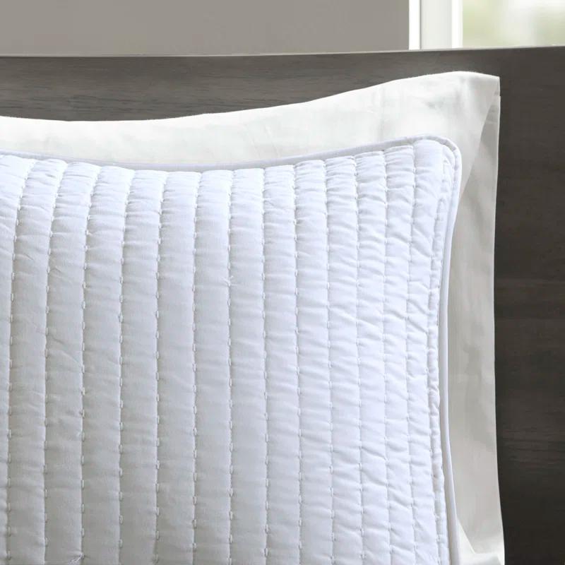 Madison Park Barwick Reversible Solid 3 Piece Quilt Set