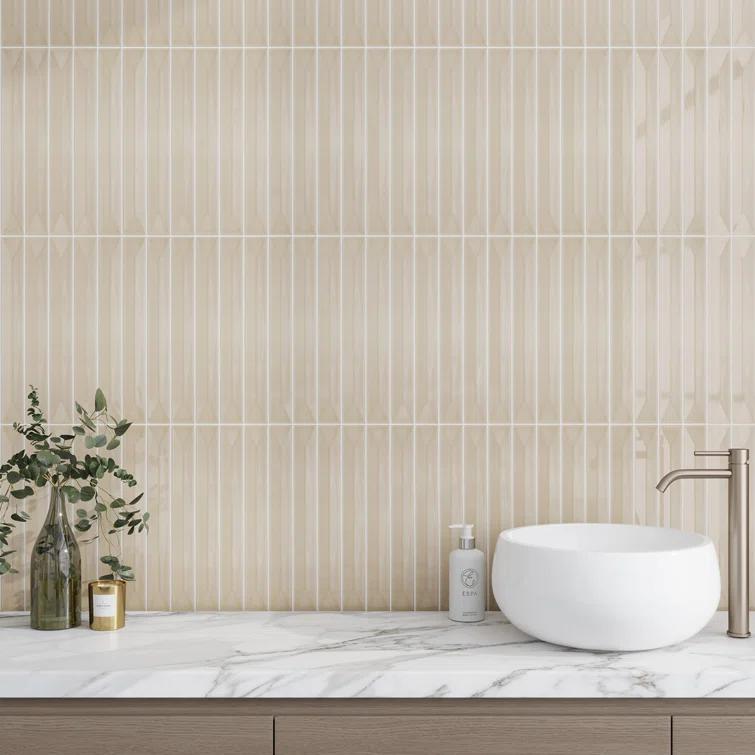 Apollo Tile Horizonte 2 X 16 In. Glossy Ceramic Deco Subway Wall Tile (10.76 Sq Ft/Case) - 50 Pack