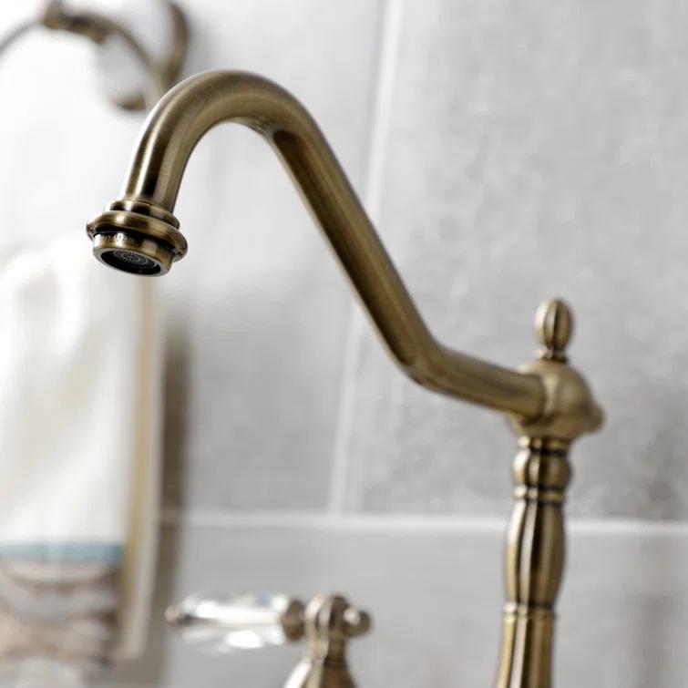 Kingston Brass Kingston Brass Wilshire Double-Handle Widespread Kitchen Faucet KB1793WLLLS