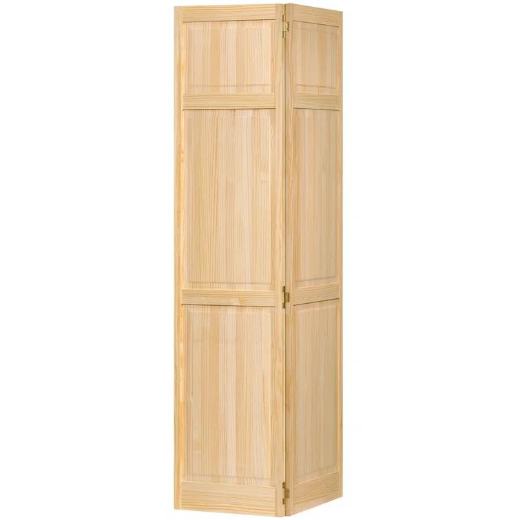 Kimberly Bay Paneled Wood Unfinished Bi-Fold Door
