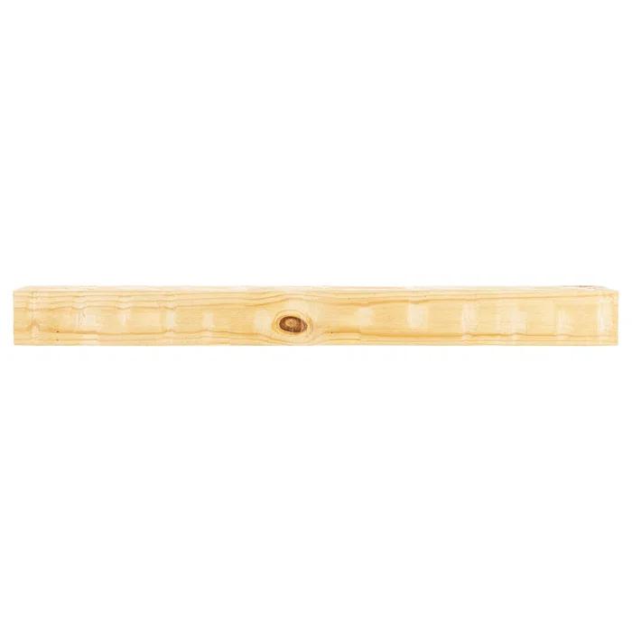 Mantel Directs Country Living Wood Fireplace Mantel Shelf - Bodie Rustic Hand Distressed Pine With Worn, Reclaimed Log Look; For Fireplaces, Hearths & Décor