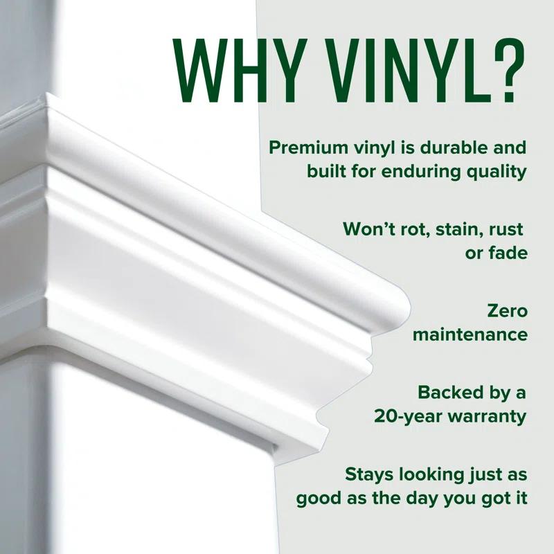 Vita Classic White Vinyl Raised Garden
